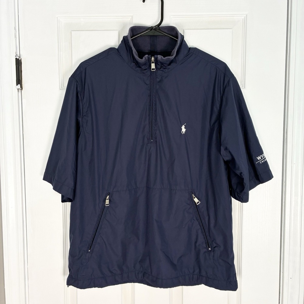 Ralph Lauren Polo Golf Performance Short Sleeve Quarter Zip Pullover Mens Medium